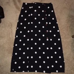 Free People polka dot skirt
